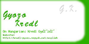 gyozo kredl business card